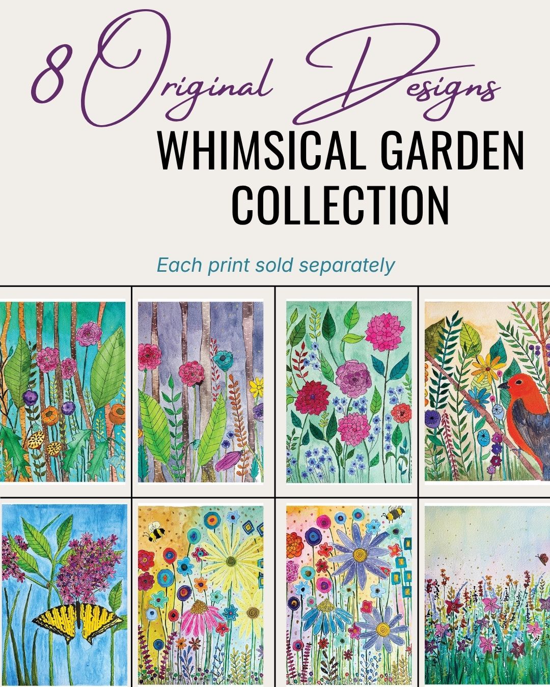 Whimsical Garden Collection - Art Prints