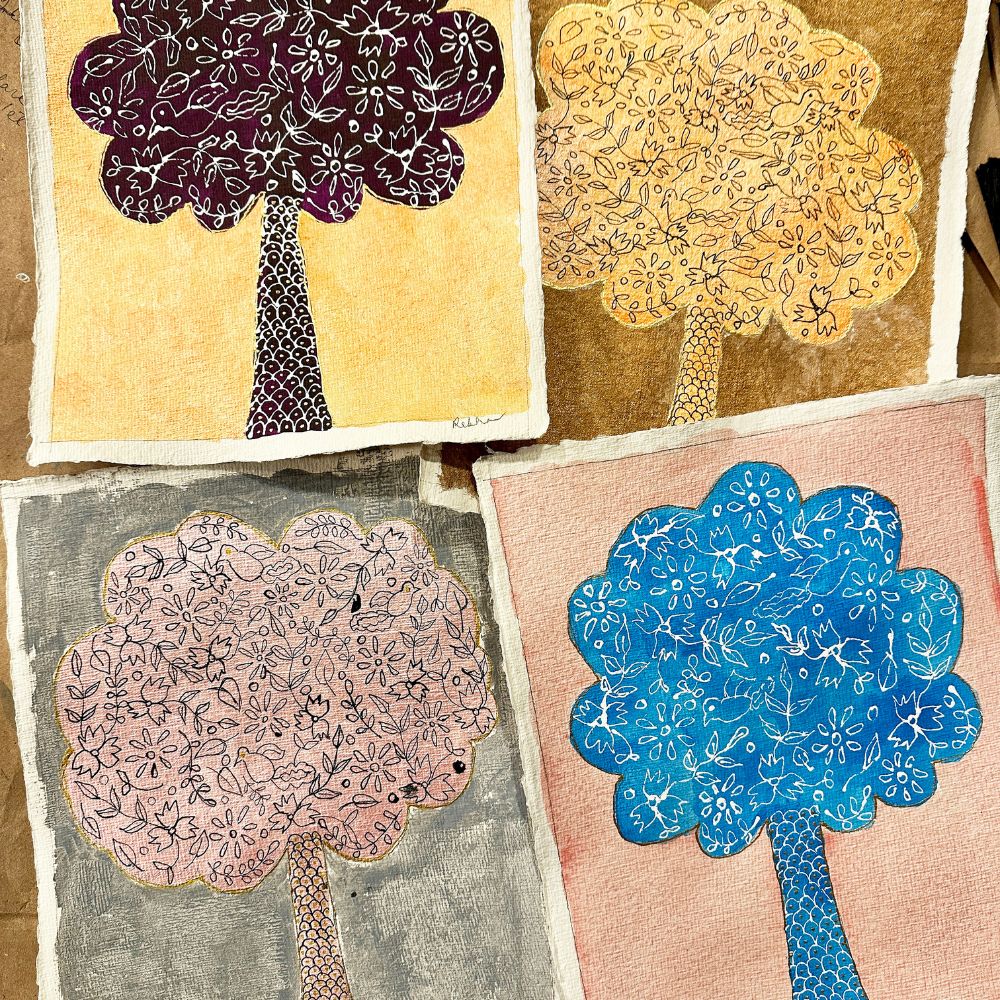 Exploring Acrylic Inks in my Latest Original Artwork Collection