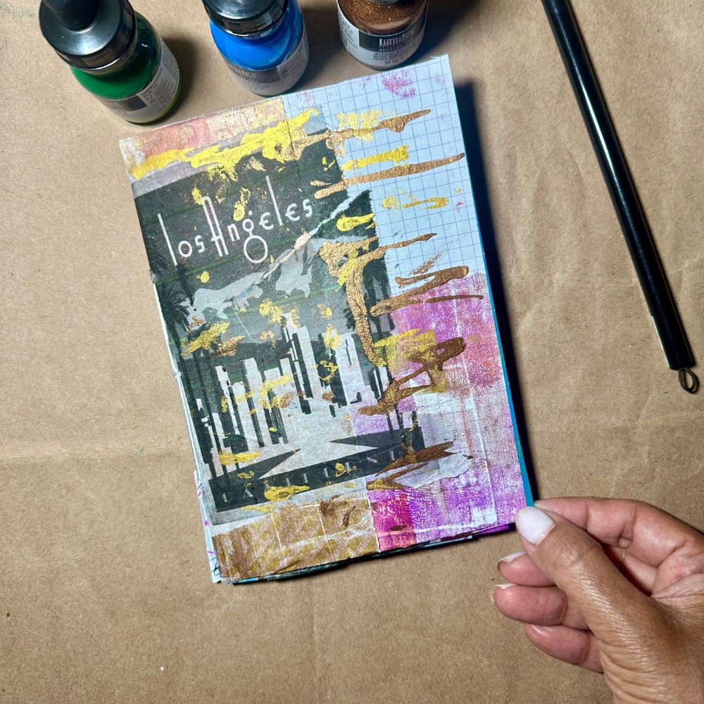 Turning Travel Memories into Mixed Media Collage Journals