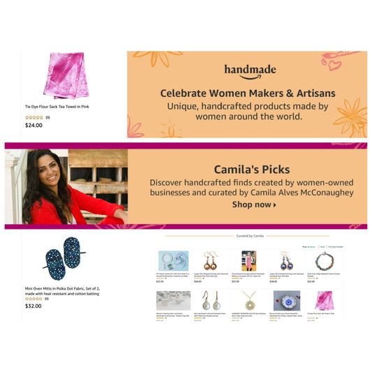 Featured on Amazon Handmade's Curated Collection for Women’s History Month