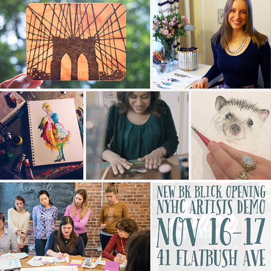 Decorative Painting at Blick Art Grand Opening in Brooklyn