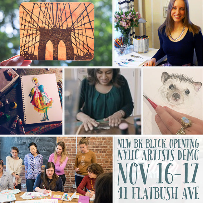 Decorative Painting at Blick Art Grand Opening in Brooklyn