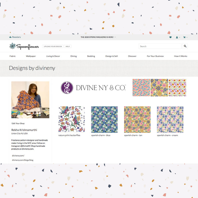 Custom Fabrics:  DivineNY is open on Spoonflower!