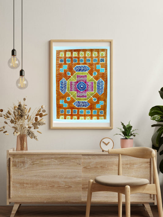 Watercolor Art, Rangoli Graffiti Two