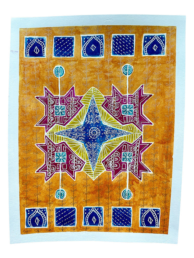 Watercolor Art, Rangoli Graffiti SIX