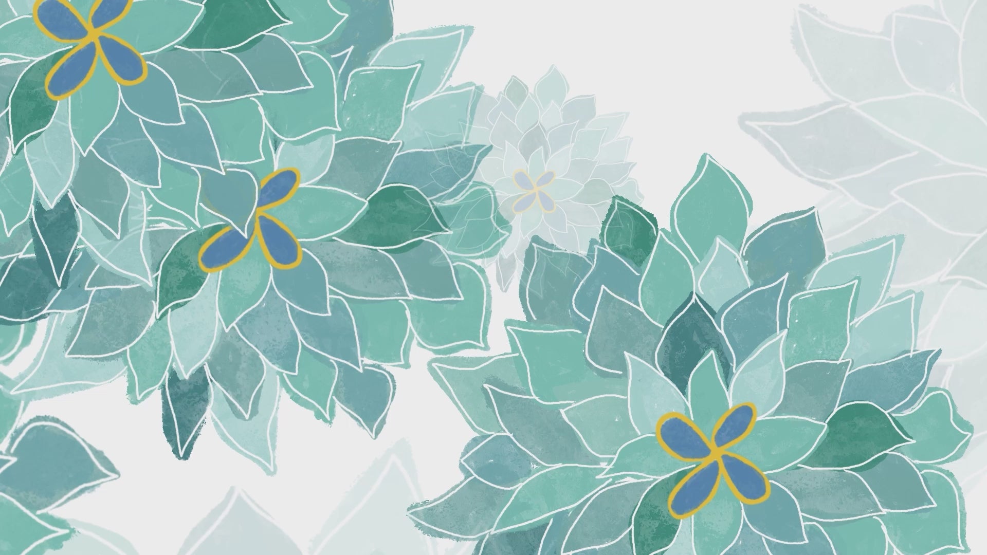 Load video: Sea of Blue flowers - immersive art