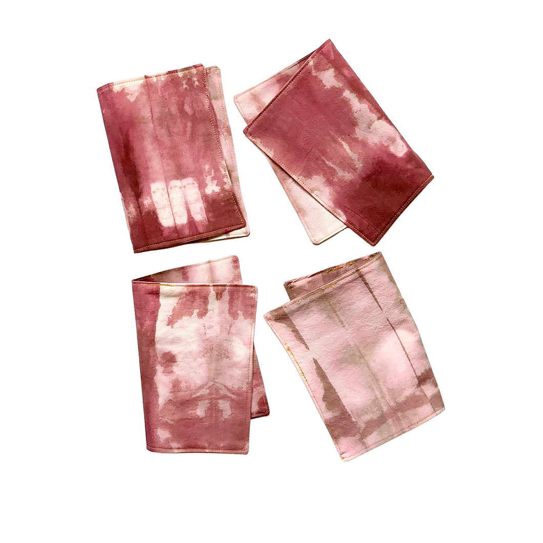 Sangria Hand Dyed Cocktail Napkins, Set of 4