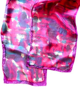 Load image into Gallery viewer, Hand Painted Silk Scarf in Pink Abstract Print