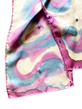 Load image into Gallery viewer, Tie Dye Hand Painted Silk Scarf