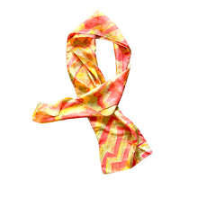 Load image into Gallery viewer, Zig Zag Hand Painted Silk Scarf