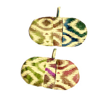 Load image into Gallery viewer, Mini Oven Mitts in Ikat Print Fabric, Set of 2