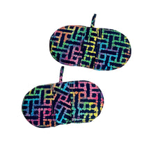 Load image into Gallery viewer, Mini Oven Mitts in Rainbow Print Fabric, Set of 2